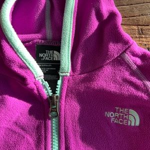 Girls North Face Fleece Hoodie size 7/8